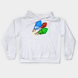 Firework Barrage Powerup Kids Hoodie